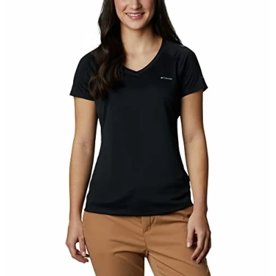 Image of Columbia Women&#039;s Zero Rules Short Sleeve Top, Black 010, S UK