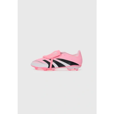 Image of adidas Mens League Fold Over Tongue Firm Ground Football Boots Pink/White 8 UK
