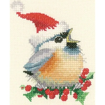 Image of Heritage Crafts Christmas Chick (A) Counted Cross Stitch Kit
