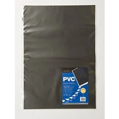 Image of Clairefontaine A1 Size Goldline Transparent Display Sleeve Pockets, 10 190 Microns Thick, PVC Material, Modern Style, Size, 100.0% Recycled Content