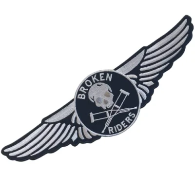 Image of Broken Riders Biker Large Jacket Sew on Embroidered Patch
