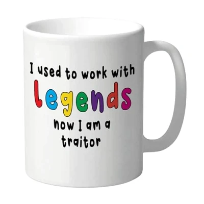 Image of Funny Leaving Job Mug &#039;I Used to Work with Legends&#039; Hilarious Farewell Gift for Coworker, Boss, or Friend New 11oz Coffee CMUG162