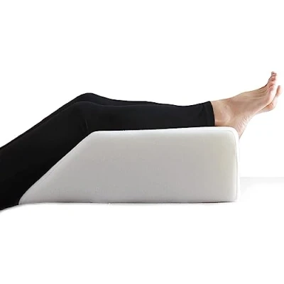 Image of Becky Cemeron Leg Elevation Pillow for Sleeping Supportive Bed Wedge Circulation, Swelling, Foot &amp; Knee Discomfort(24 x 16 8 inches)