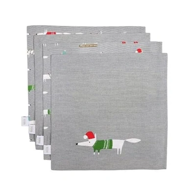 Image of Scion Living Mr Fox Christmas Napkins Set of 4