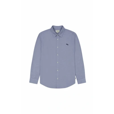 Image of Wrangler LS Shirt Shirt, Men&#039;s, Size: Small, Oxford blue