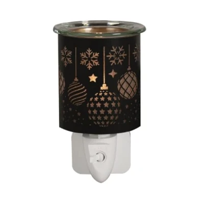 Image of Aroma Black &amp; Gold Baubles Plug In Wax Melt Warmer