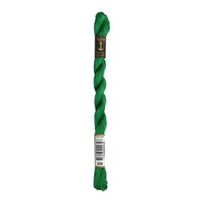 Image of Anchor Pearl Thread, Embroidery Cotton, 00228 Grün, Green