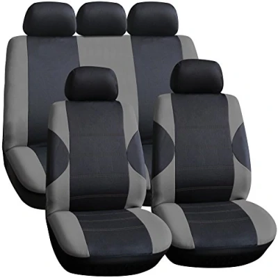 Image of Streetwize SWSC54 Polyester Seat Cover Set with Zips Grey (11 Pieces)