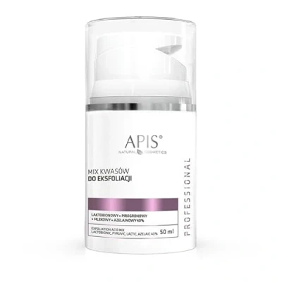 Image of Apis Professional 40% Mieszanka Kwasów Złuszczających Laktobionowy Pirogronowy Mlekowy Azelainowy 50ml