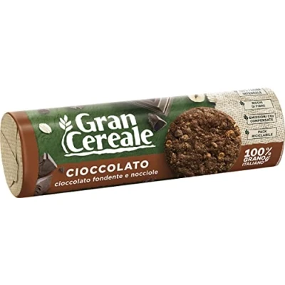 Image of 6 x Mulino Bianco Gran Cereale Chocolate Fibres Biscuits Multi Cereal 230 g