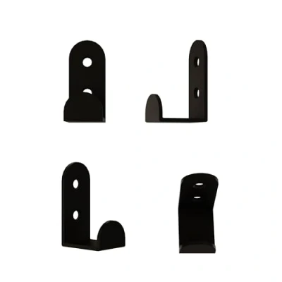 Image of HOCUS PICUS Unique J Shape Hook Set, 3 Piece Sturdy Metal Hangers for Bathroom, Kitchen, Doors, Hooks Towels, Waterproof and Rustproof Design Hooks, Space Saver (Matte Black, Triple)
