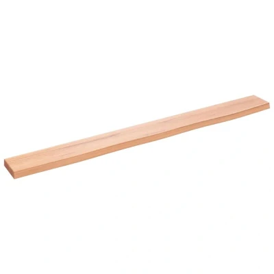 Image of vidaXL Wall Shelf Light Brown 100x10x2 cm Treated Solid Wood Oak