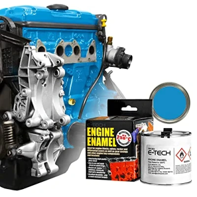 Image of E TECH Gloss Sky Blue Car/Bike Engine Enamel Paint 250ml…