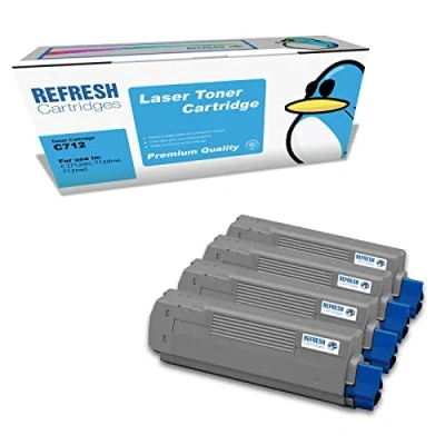 Image of Refresh Cartridges Remanufactured Toner Cartridge Replacement for OKI C712 (Multi Colour)
