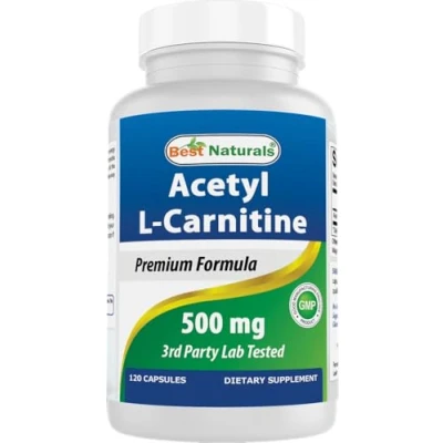 Image of Best Naturals Acetyl L Carnitine 500 mg 120 Capsules