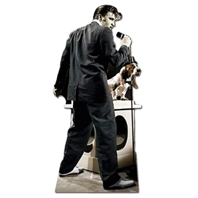 Image of Star Cutouts SC233 Elvis Presley Hound Dog Lifesize Cardboard Cut Out