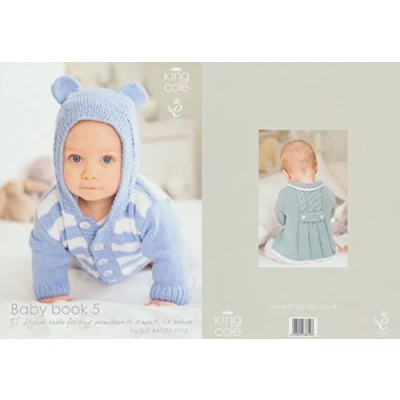 Image of King Cole Baby Book Five Knitting Double Patterns Prem to 18 months