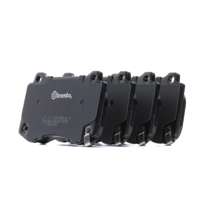 Image of 00K68002193AA, 68002193AA, K68002193AA Brake pad set BREMBO P 11 023 with acoustic wear warning without accessories JEEP: GRAND CHEROKEE 3