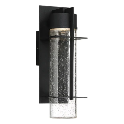 Image of Quoizel Eames Integrated LED Outdoor Modern Wall Lamp Earth Black, 3000K, IP44