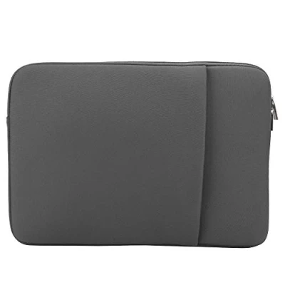 Image of ASHATA 14 Inch Laptop Sleeve, Portable Slim Notebook Computer Carrying Case with Pocket for Tablet, Shockproof Envelope Protective Pouch(Light Grey)