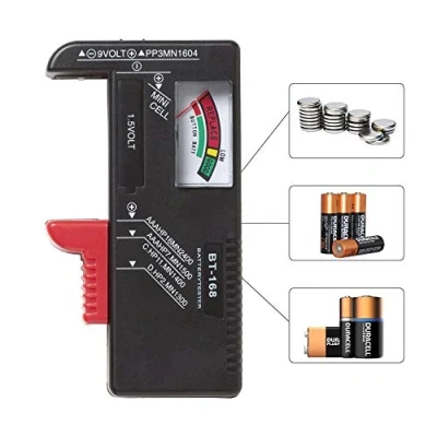 Image of Nartel® Analogue Battery Tester Multi Size Checker for AA AAA C D 9V 1.5V Button Cell Batteries (Requires No Operation)