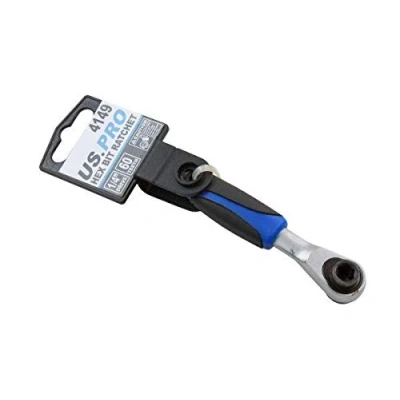 Image of US PRO 1/4&quot; Hex Bit Driver Hand Ratchet Micro Fine 60 Teeth 4149