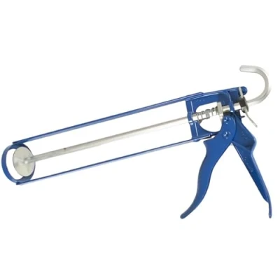 Image of JD Brands Extra Strong Caulking Gun Heavy Duty Skeleton Applicator for Sealants, Adhesives, Silicones Professional High Viscosity Cartridge Blue Fits 400ml &amp; 310ml Tubes