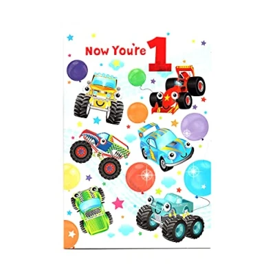 Image of Birthday Card for One (1) 1st Year Old Boy Free Post (UK)
