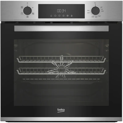 Image of Beko AeroPerfect Fan Electric Single Oven with Steam Cleaning Stainless Steel