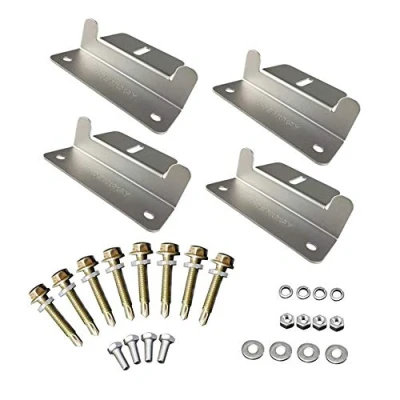 Image of Renogy 4 Sets of Solar Panel Mounting Z Brackets for RV, Boat, Wall and Other Off Gird Roof Installation