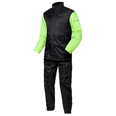 Image of REBELHORN Two Piece Waterproof Suit Rain Black/Fluo Yellow Xxl