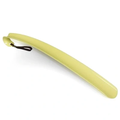 Image of HOMECRAFT Plastic Shoehorn, Long Handle Shoe Horn for Men and Women, Portable, Durable Lightweight, Yellow Colour . 16.5 inches