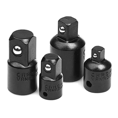 Image of Mesee 4 Pieces Impact Socket Adapter &amp; Reducer Set, Cr V Reducing Adapters for Driver Ratchet Extension Conversion Tool Kit