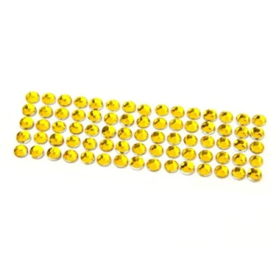 Image of 3mm Stick On Self Adhesive Diamante Jewel Gems (175pk) Gold