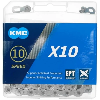 Image of KMC X10 EPT Chain, Grey, 114 Links