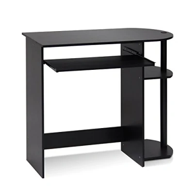 Image of Furinno Simplistic Easy Assembly Computer Desk, Study Writing Espresso, 80 (W) x 73 (H) 40 (D) cm