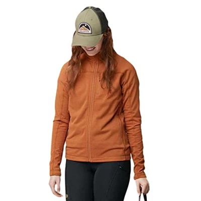 Image of Fjallraven 87142 243 Abisko Lite Fleece Jacket W Women&#039;s Terracotta Brown Size M