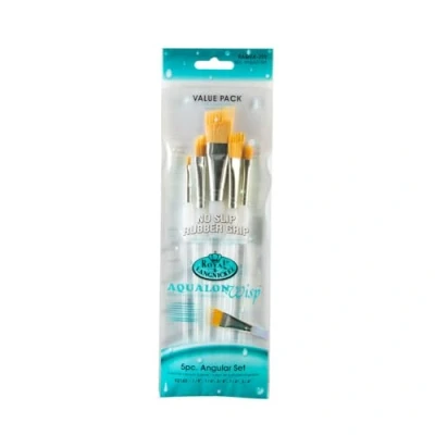 Image of Royal and Langnickel Aqualon Wisp Angular Brush Set (Pack of 5)