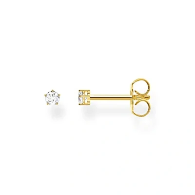 Image of Thomas Sabo Women Single Stud Earring White Stone 925 Sterling Silver