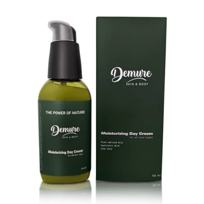 Image of Moisturising Face Cream with Hyaluronic Acid, Sea Buckthorn, Aloe Vera and Vitamins E, for All Skin Types, also Sensitive, Improves Elasticity Soothes
