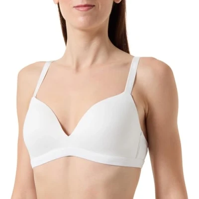 Image of BOSS Triangle Padded Tshirt bra, Women&#039;s, Size: XS, Natural nineteen