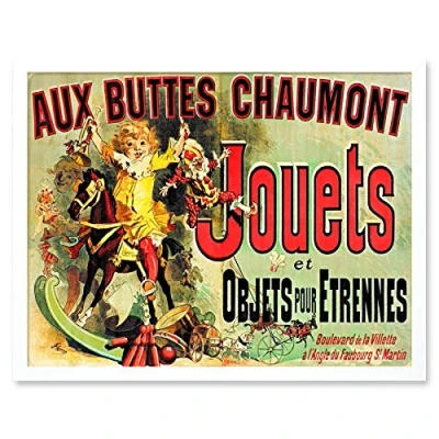 Image of Artery8 Aux Buttes Chaumont Jouets French Ad Monica&#039;s Apartment Friends Art Print Framed Poster Wall Decor 12x16 inch
