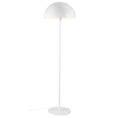 Image of Nordlux Ellen 40 floor lamp with a white metal lampshade