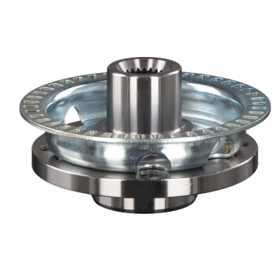 Image of 357407613B wheel Hub FEBI BILSTEIN 01901 4 100mm with ABS sensor ring, without bearing Front Axle VOLKSWAGEN: GOLF 2, Corrado, Vento