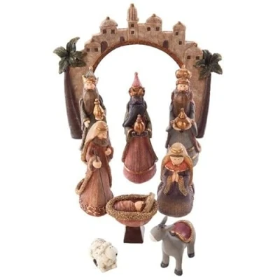 Image of Heaven Sends 9 piece nativity