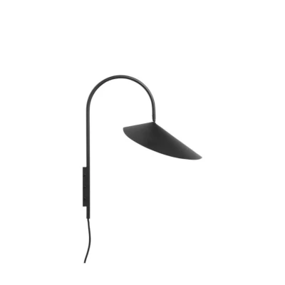 Image of ferm LIVING Arum Swivel wall light, black, 47 cm, plug