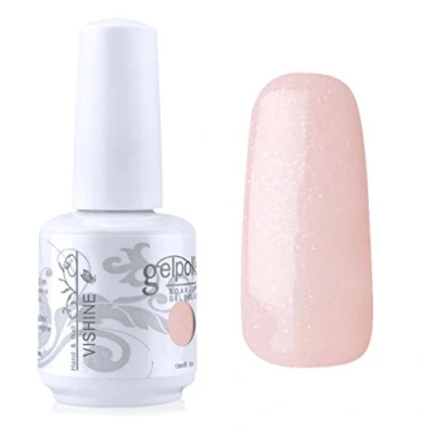 Image of Vishine Gelpolish Manicure Salon UV LED Soak Off Gel Nail Polish Varnish Color Light Pink(1344)
