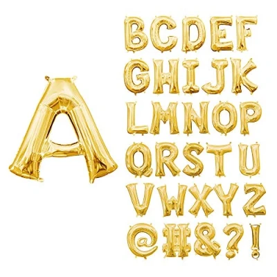 Image of amscan 10132787 Minishape Letter C Gold Foil Balloon 1 PC