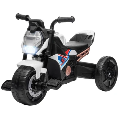 Image of AIYAPLAY 3 in 1 Baby Trike, Tricycle, Balance Bike, Sliding Car, for ages 18 36 Months, Wheel Motorcycle Design Ride On, Tricycle Boys and Girls, with Headlights, Music, Horn White
