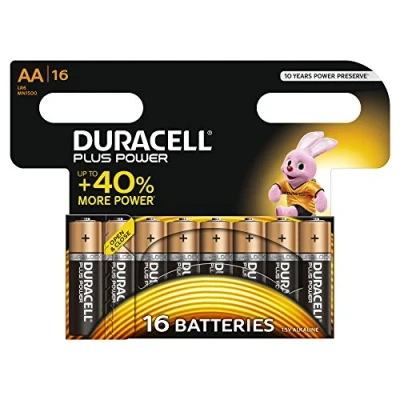 Image of Duracell Plus Power Alkaline Battery AA 16
